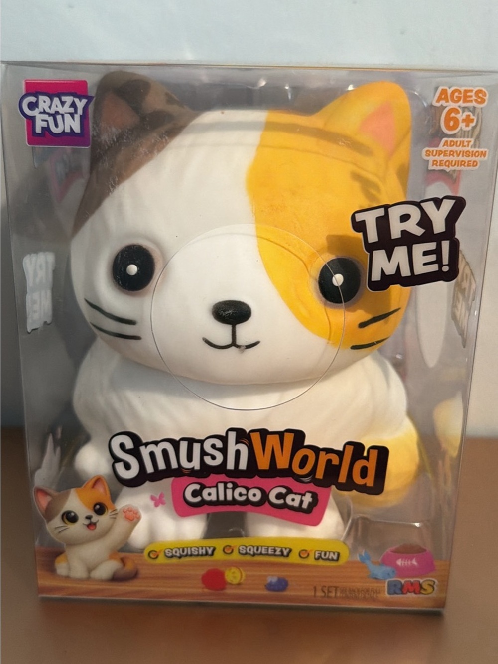 New !!SmushWorld Calico Cat squishy